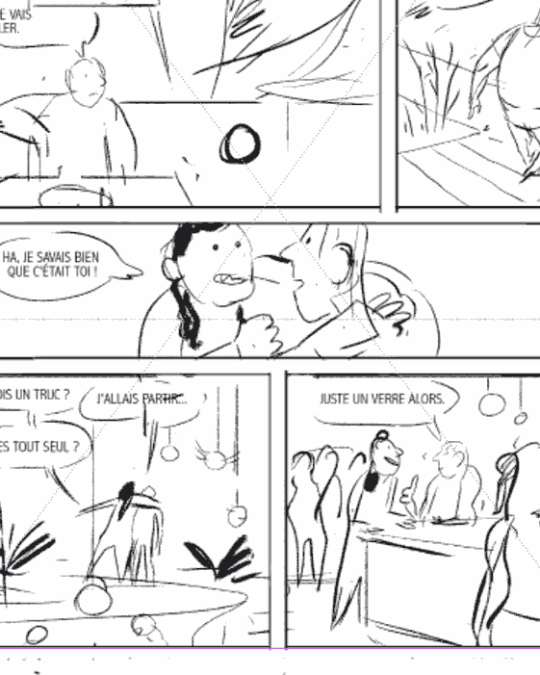 En cours de crayonné