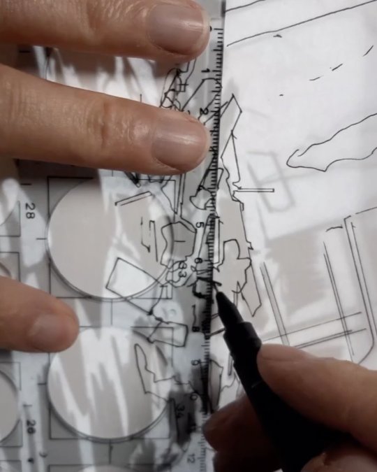 Vidéo de dessin à la règle