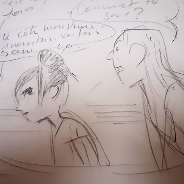 Dessins preparatoires aux crayons image 1